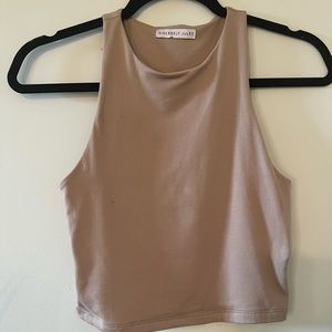 Nude crop top